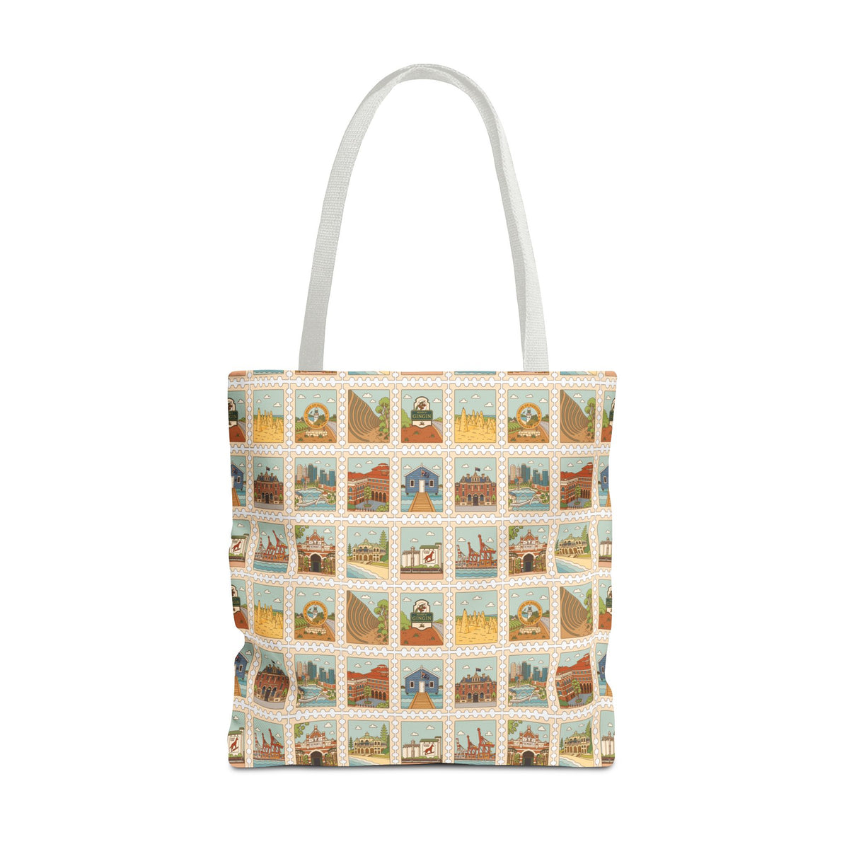 WA Stamp Pattern Tote Bag