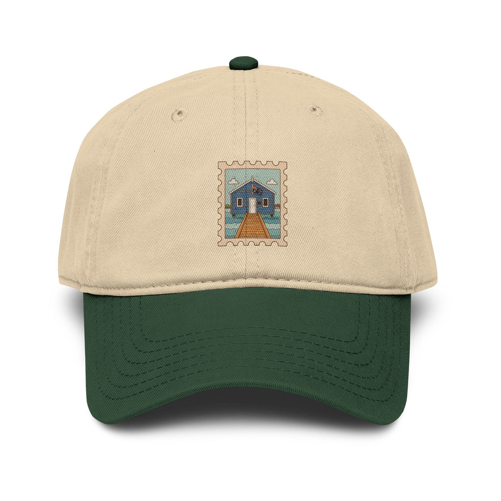 Blue Boat House Washed Baseball Cap