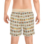 WA Stamp Men's Mid-Length Swim Shorts