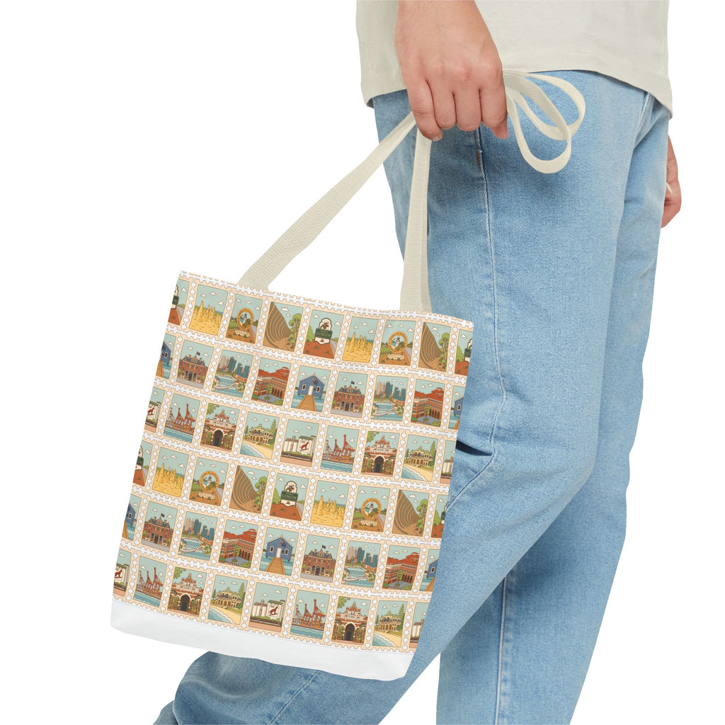 WA Stamp Pattern Tote Bag