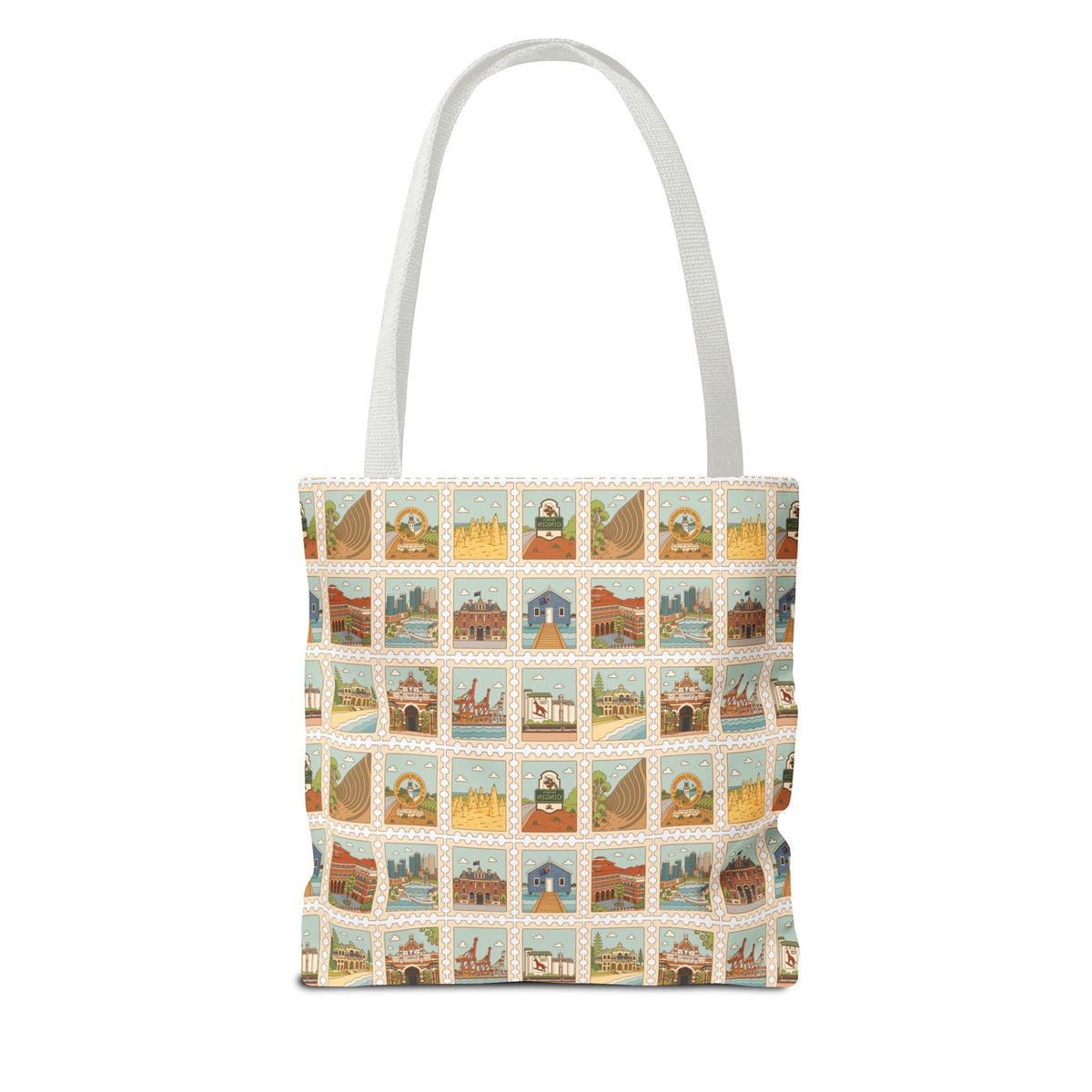WA Stamp Pattern Tote Bag