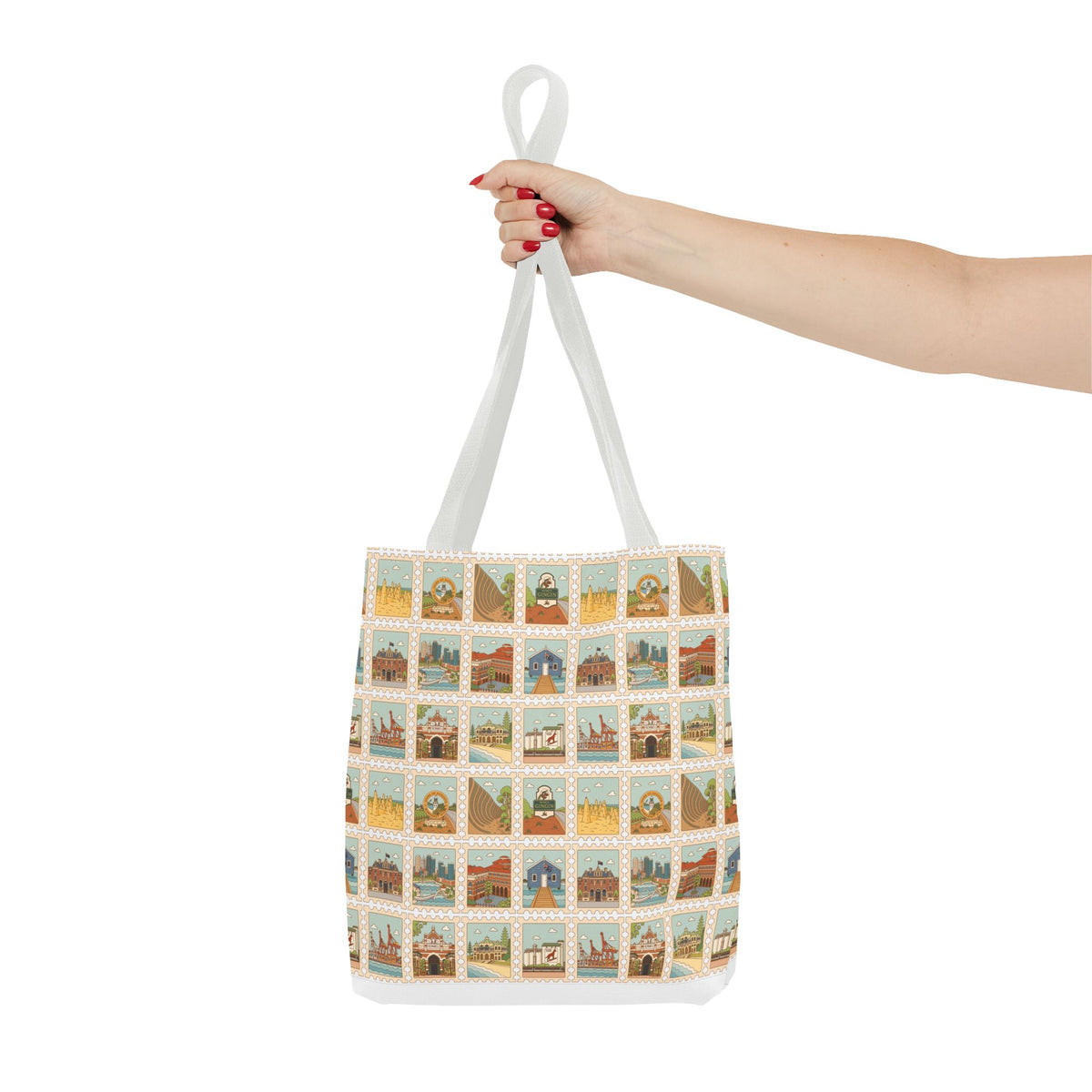 WA Stamp Pattern Tote Bag