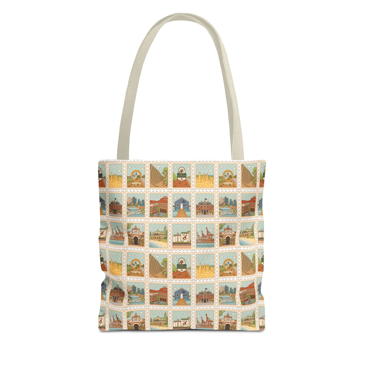 WA Stamp Pattern Tote Bag