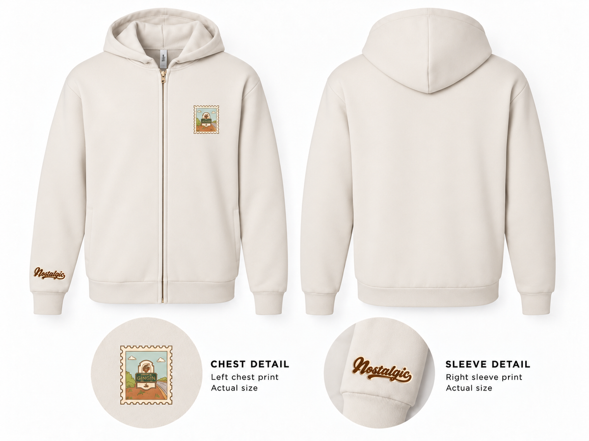 Gingin Unisex Full-Zip Hoodie