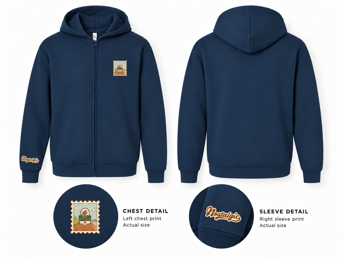 Gingin Unisex Full-Zip Hoodie