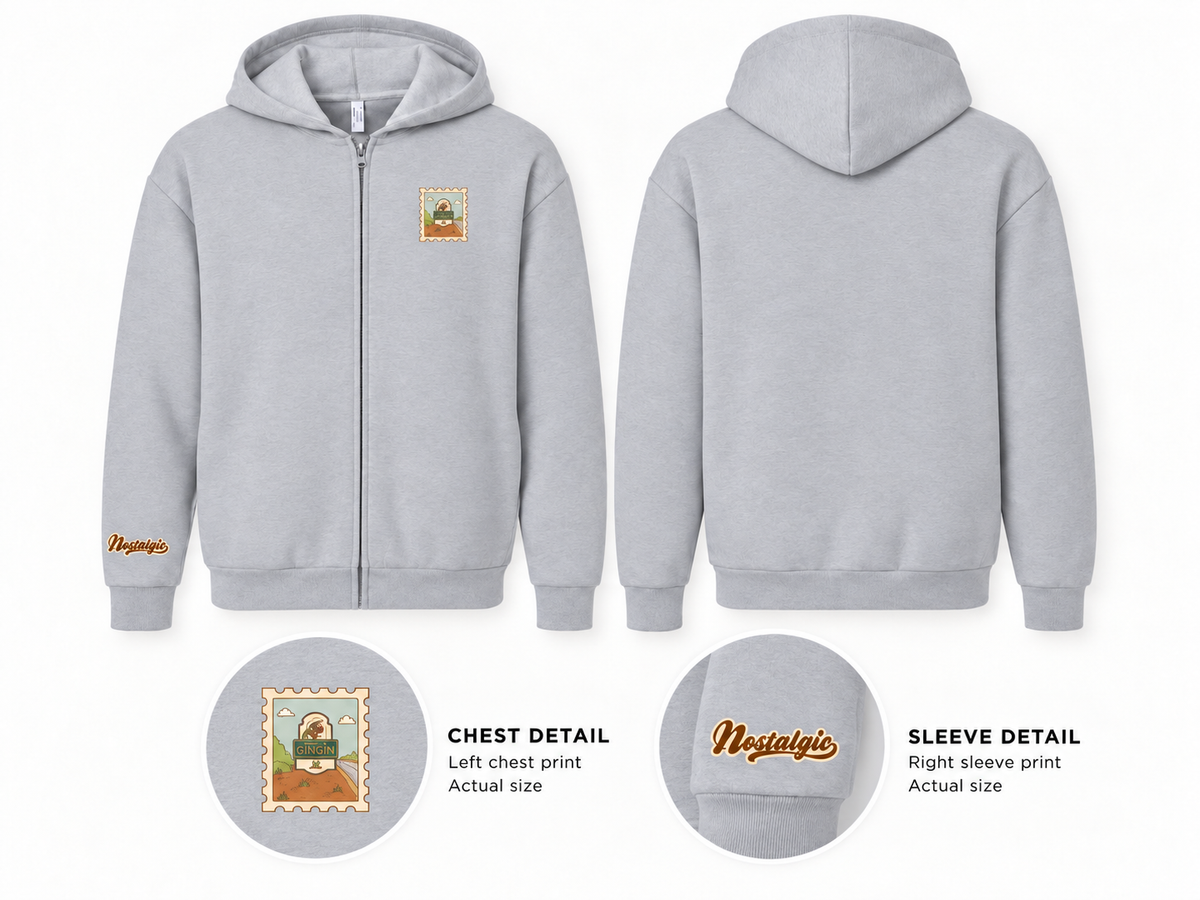 Gingin Unisex Full-Zip Hoodie