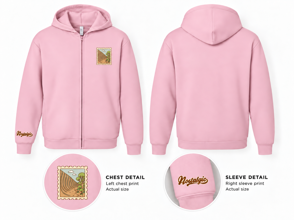Wave Rock Unisex Full-Zip Hoodie