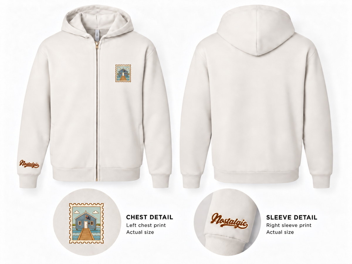 Blue Boat House Unisex Full-Zip Hoodie