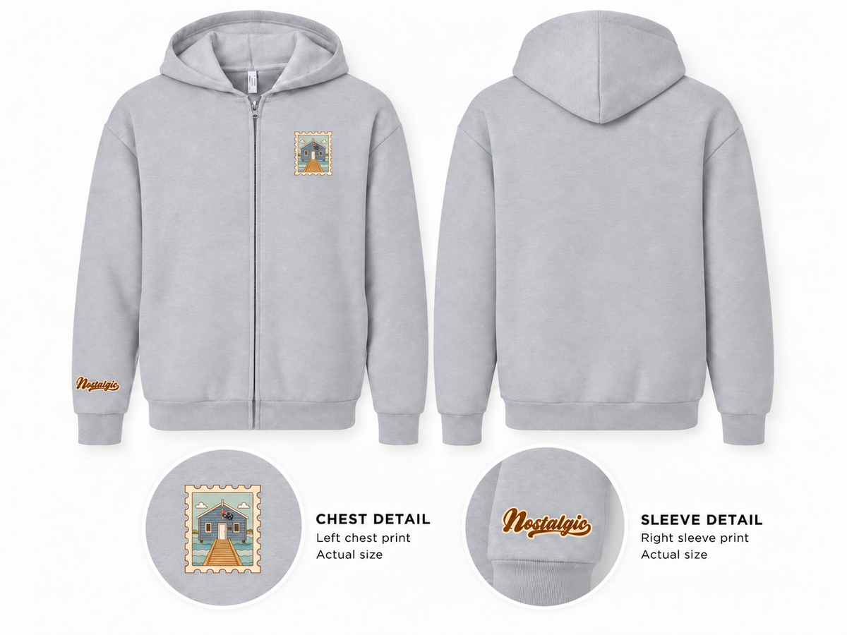 Blue Boat House Unisex Full-Zip Hoodie