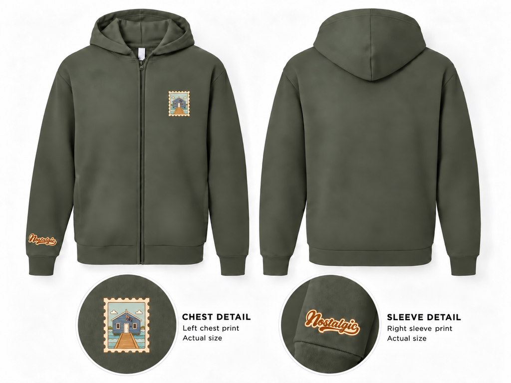 Blue Boat House Unisex Full-Zip Hoodie