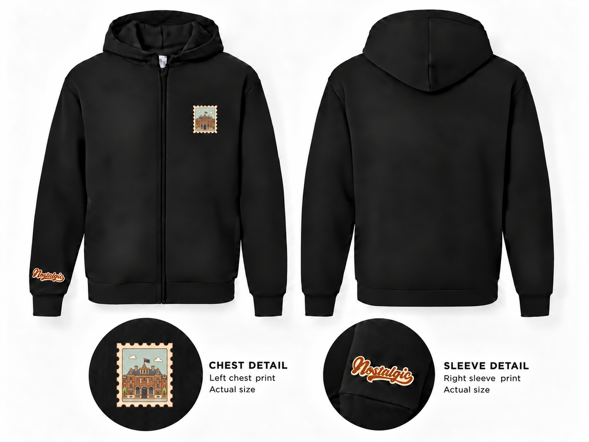 COMO Treasury Building Unisex Full-Zip Hoodie