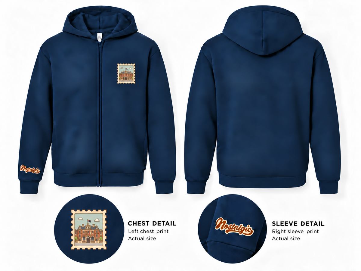 COMO Treasury Building Unisex Full-Zip Hoodie