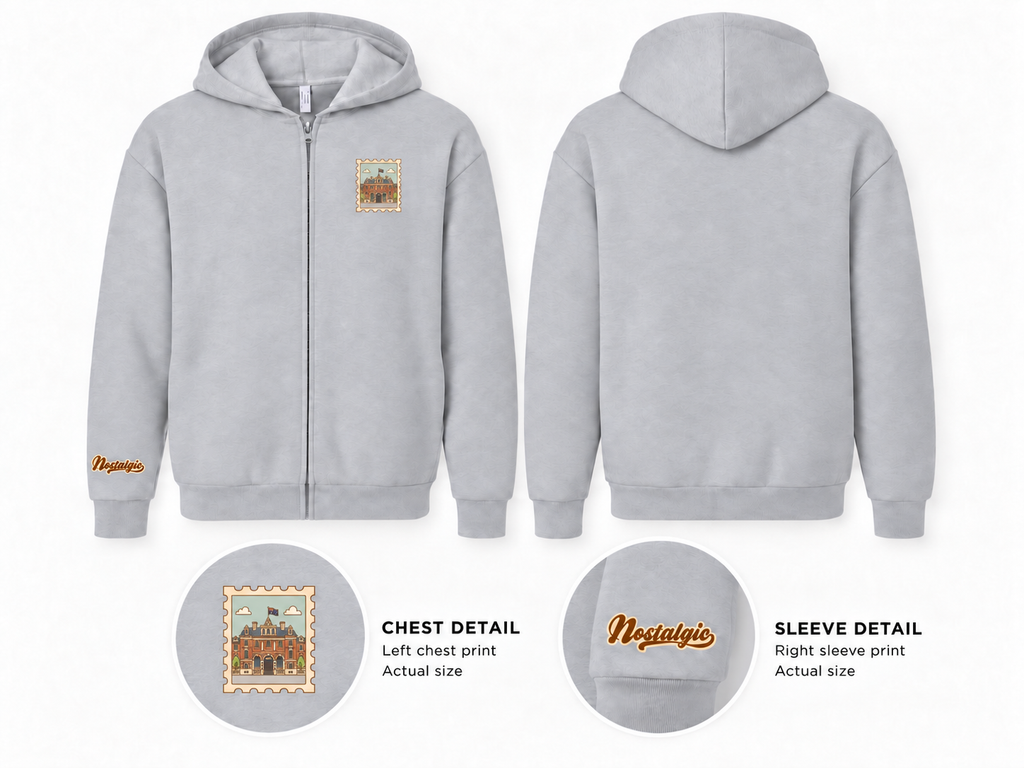 COMO Treasury Building Unisex Full-Zip Hoodie
