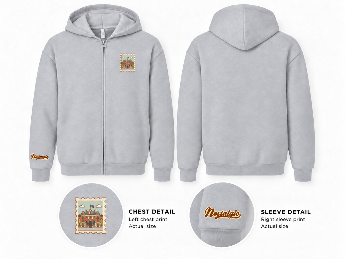 COMO Treasury Building Unisex Full-Zip Hoodie