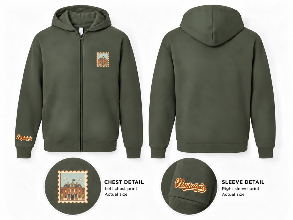 COMO Treasury Building Unisex Full-Zip Hoodie