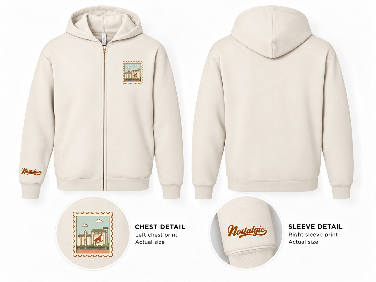 Dingo Flour Mill Unisex Full-Zip Hoodie