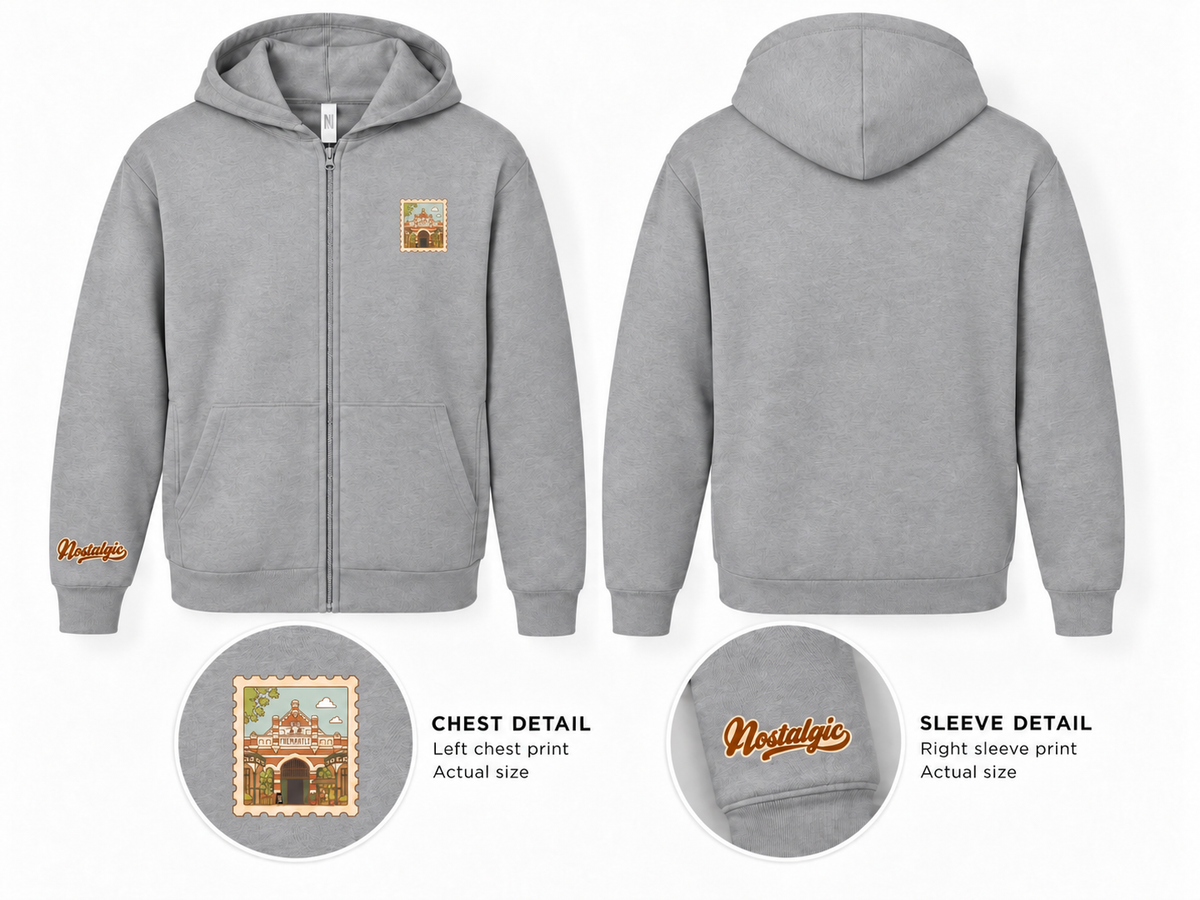 Fremantle Markets Unisex Full-Zip Hoodie
