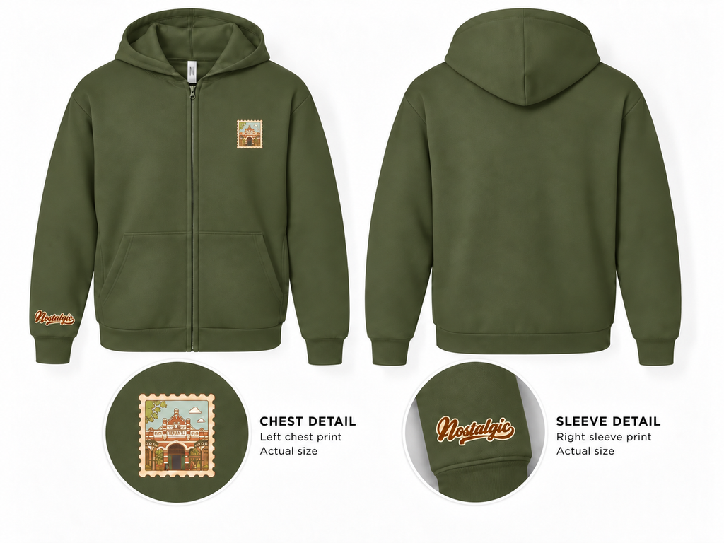 Fremantle Markets Unisex Full-Zip Hoodie