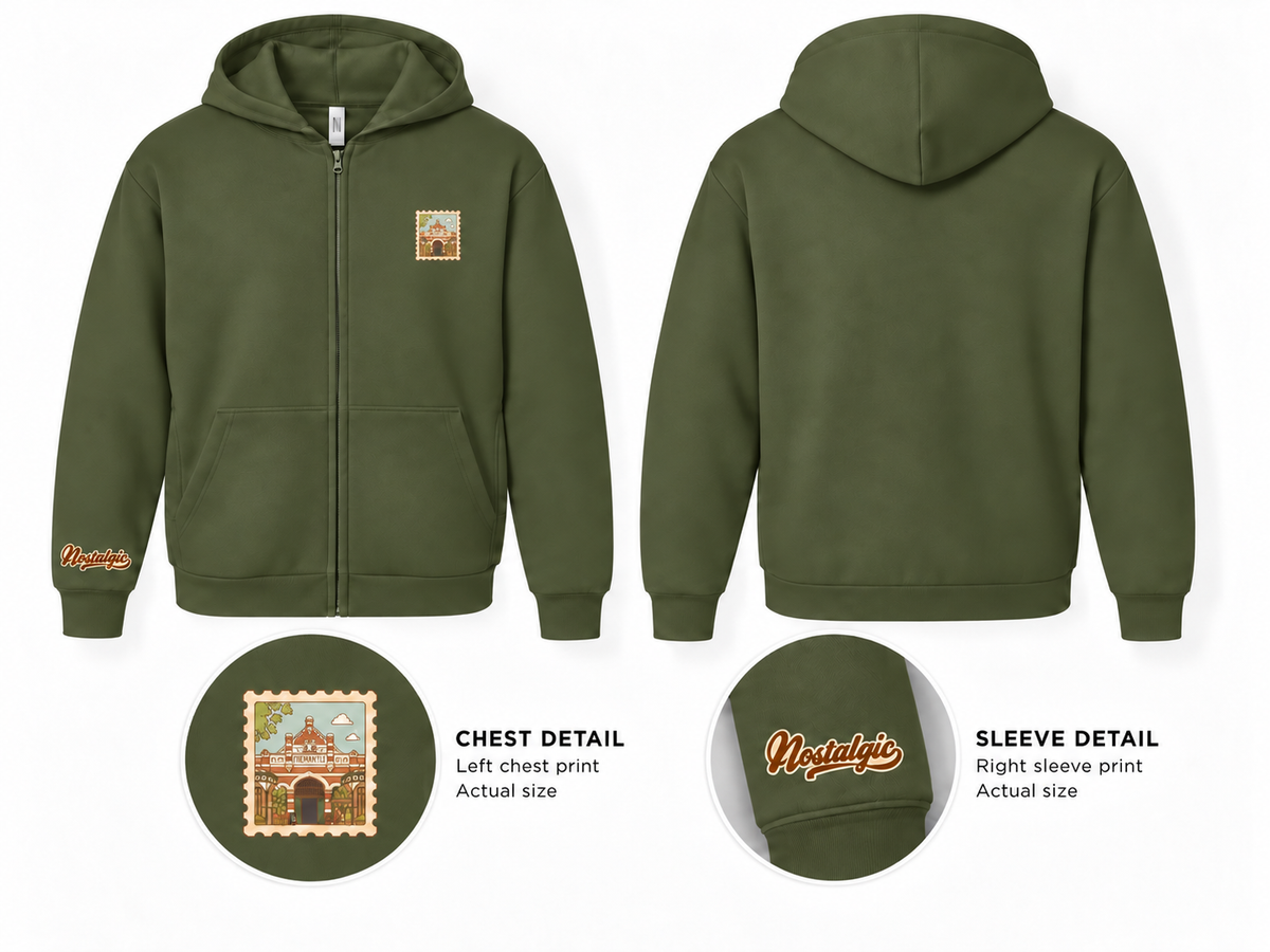 Fremantle Markets Unisex Full-Zip Hoodie