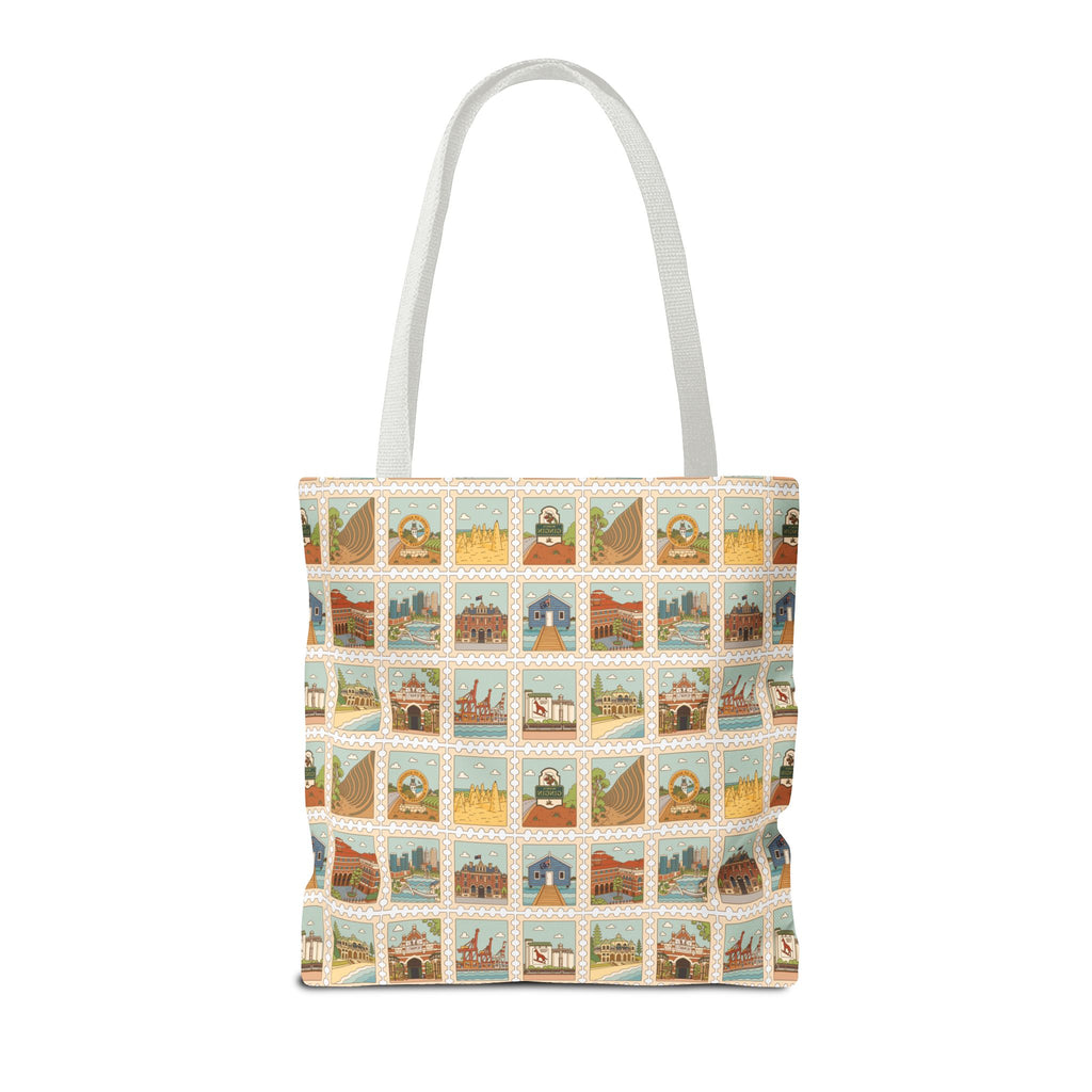 WA Stamp Pattern Tote Bag