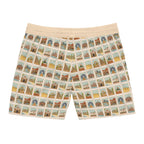 WA Stamp Men's Mid-Length Swim Shorts