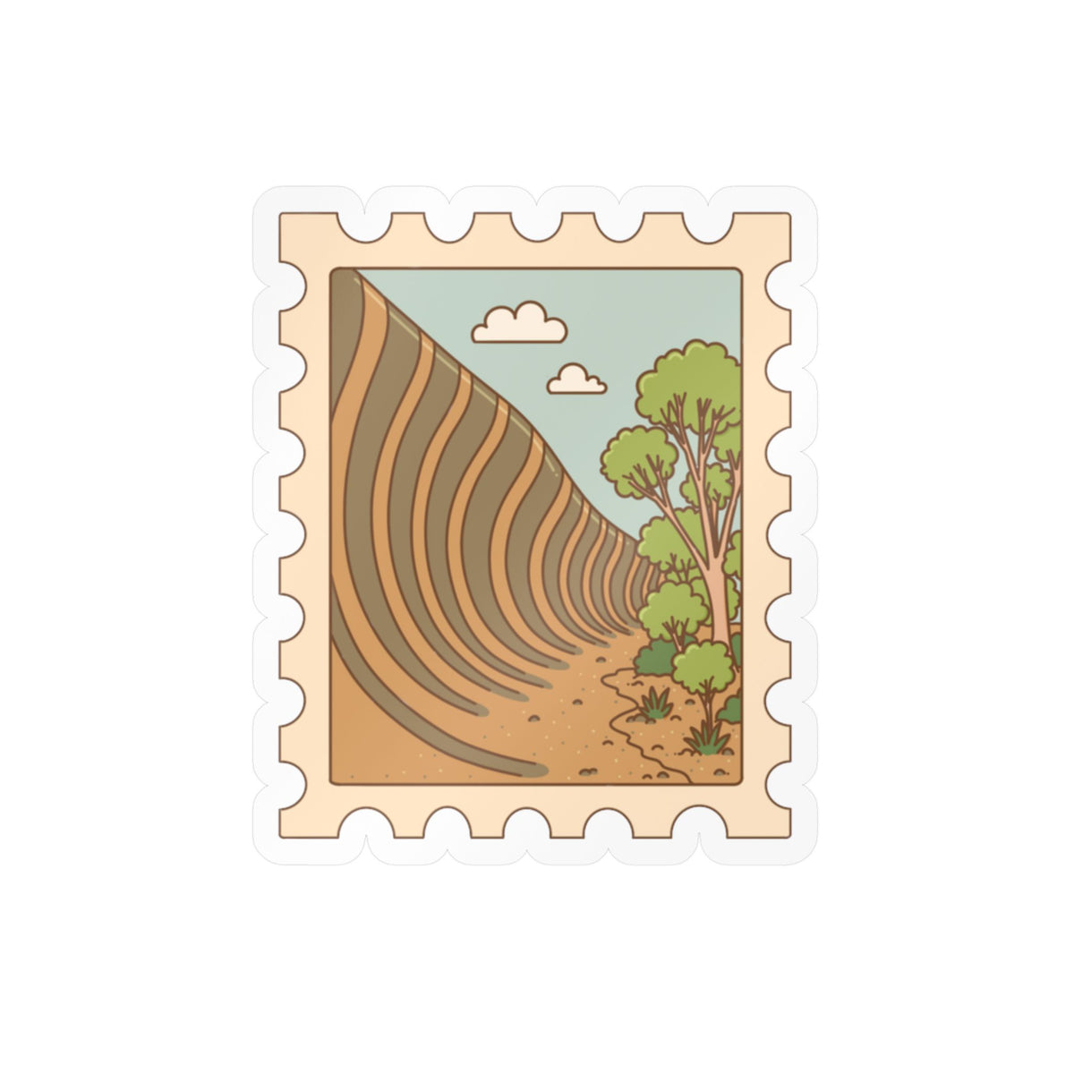 Wave Rock Sticker