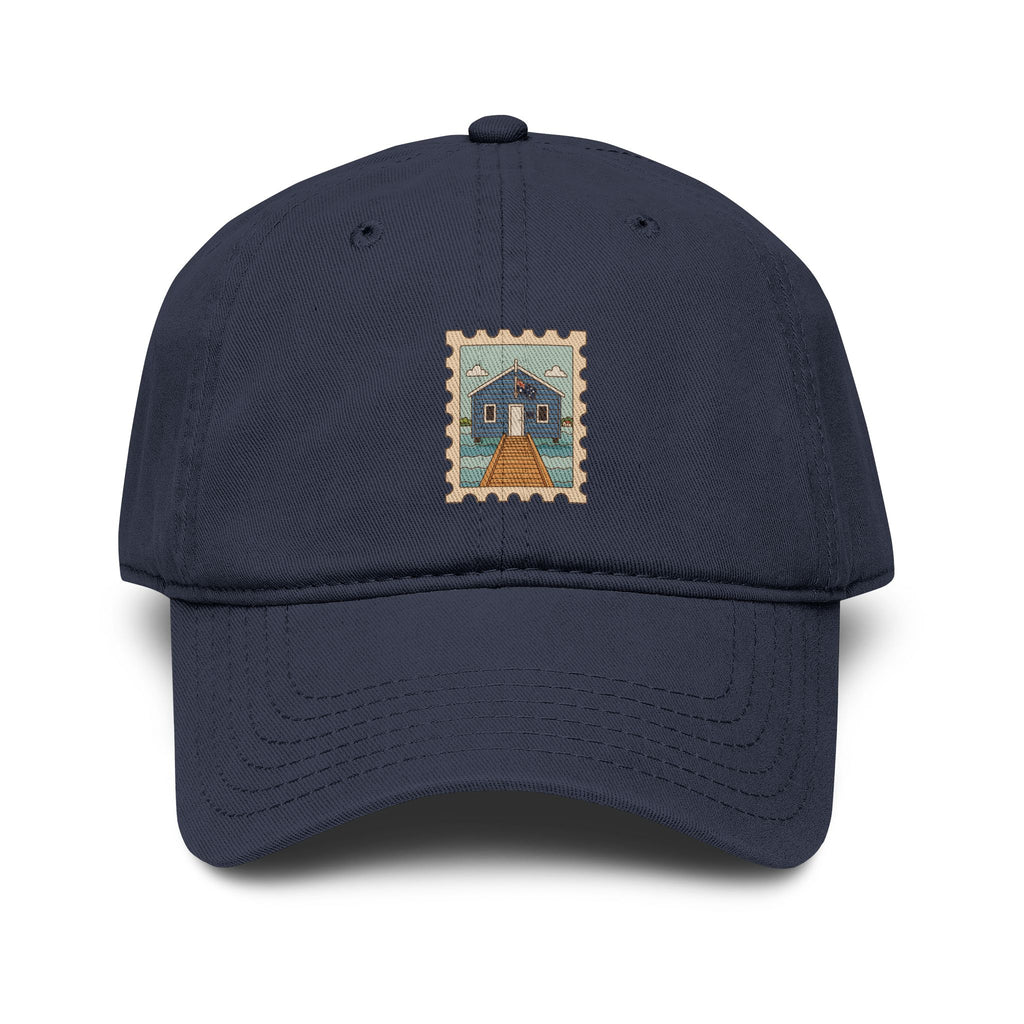 Blue Boat House Washed Baseball Cap
