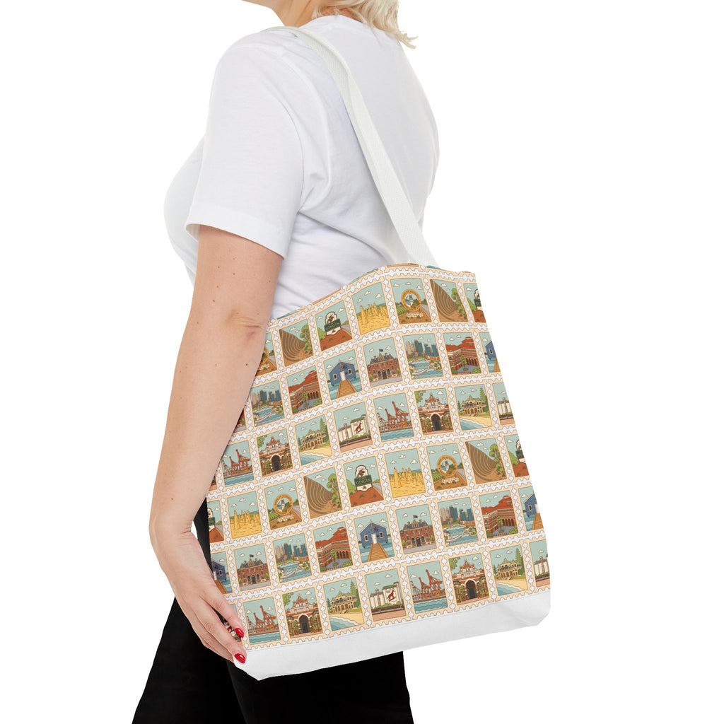 WA Stamp Pattern Tote Bag