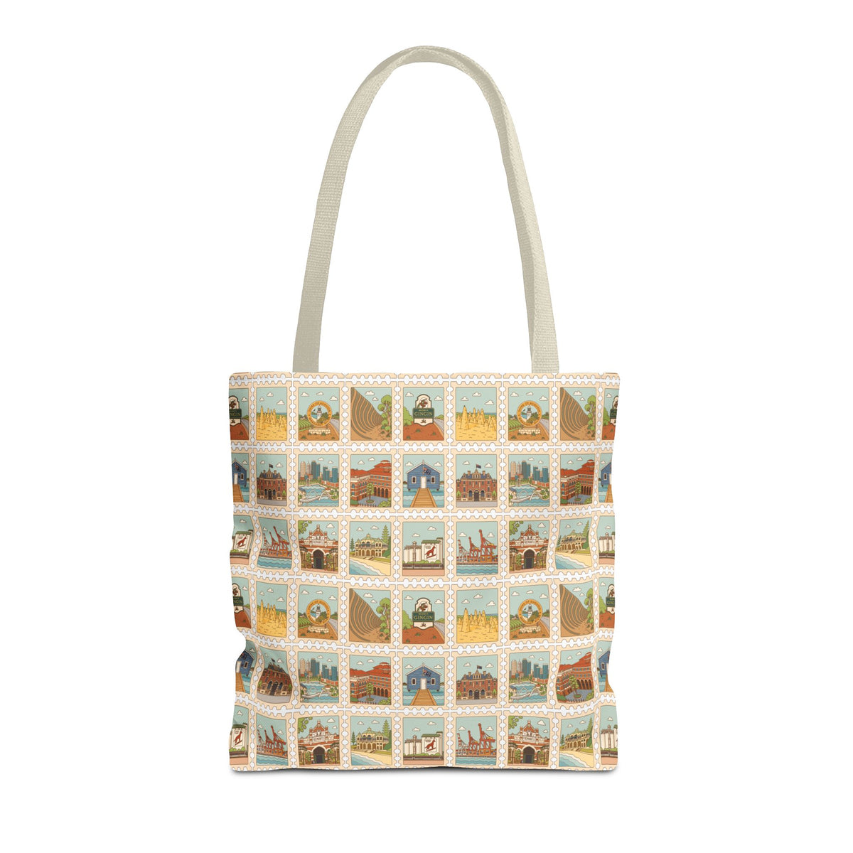 WA Stamp Pattern Tote Bag