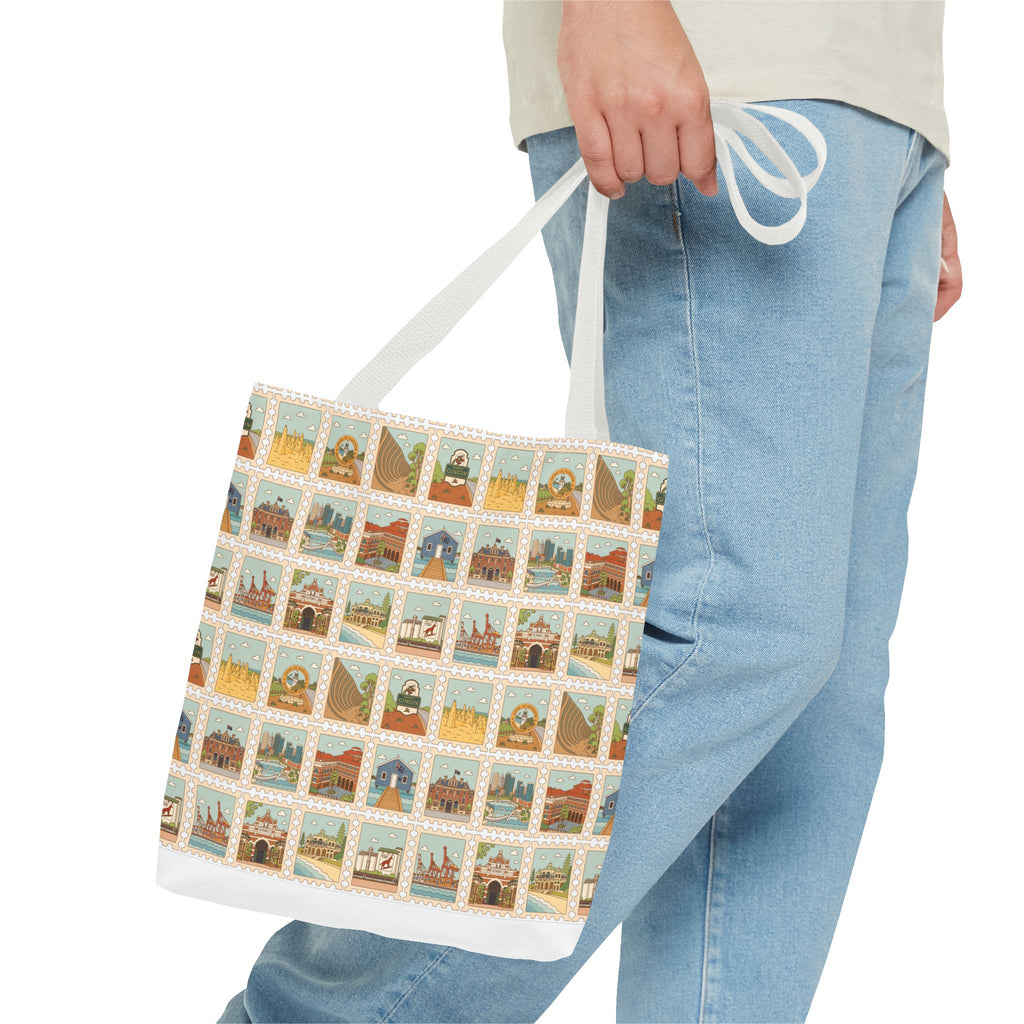 WA Stamp Pattern Tote Bag