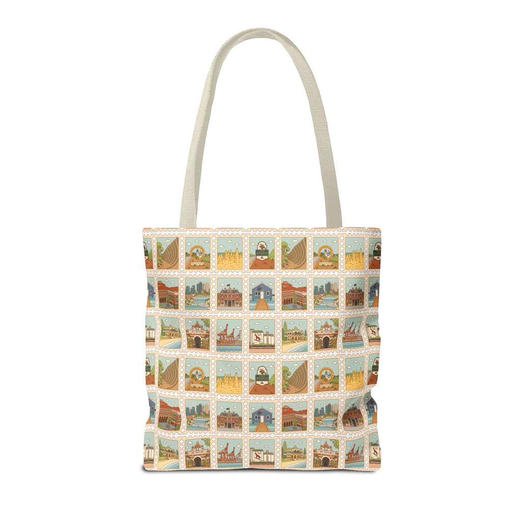 WA Stamp Pattern Tote Bag